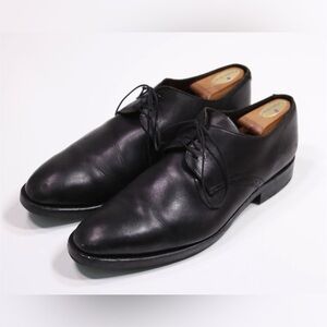 Heschung Souliers Black Plain Toe Oxford Leather Dress Shoes UK 11 - US 12